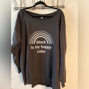 Black is my favorite color lightweight sweatshirt